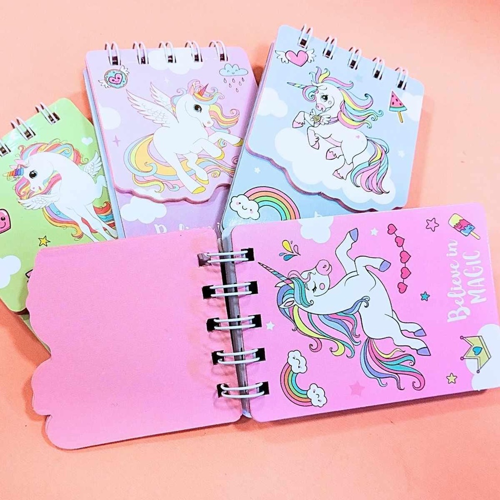 LIBRETA COLOURS ESPIRALADA DOBLE 60 HOJAS RAYADAS + 20 HOJAS LISAS UNICORNIOS