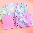 LIBRETA COLOURS ESPIRALADA DOBLE 60 HOJAS RAYADAS + 20 HOJAS LISAS UNICORNIOS