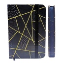 LIBRETA COLOURS A7 CON ELASTICO 80 HOJAS LISAS 7.5x10.5cm FORMAS