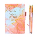 LIBRETA COLOURS C6 80 HOJAS RAYADAS 11x16cm FRASES