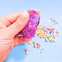 SLIME COLOURS CAPSULA CON GLITTER Y CRUNCHY