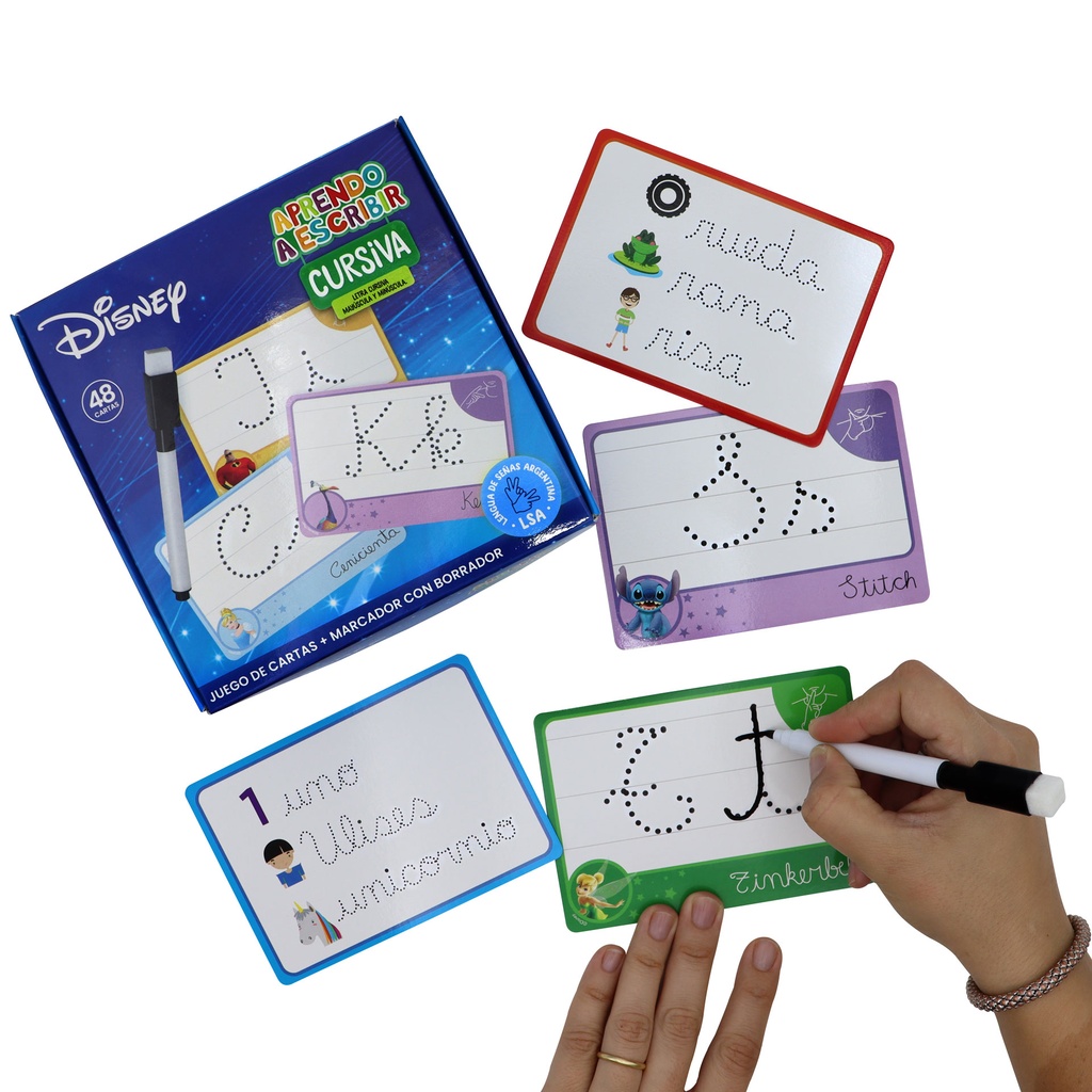JUEGO DE CARTAS BARCO DE PAPEL APRENDO A ESCRIBIRLETRAS CURSIVA