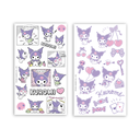 STICKERS WERO PARA BOTELLA UV TRANSFER X 2 PLANCHAS KUROMI