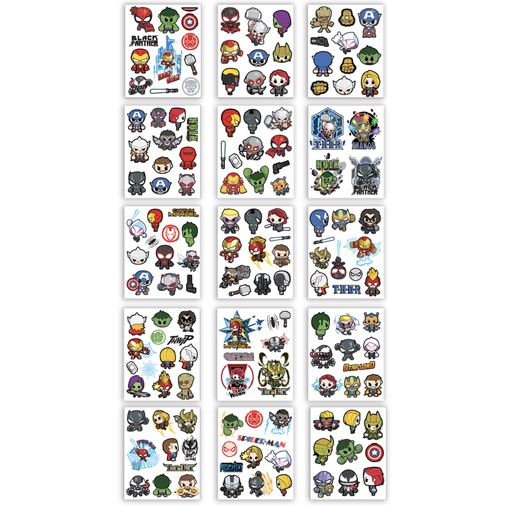 STICKERS WERO SORPRESA X 150 STICKERS MARVEL