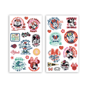 STICKERS WERO UV TRANSFER X 2 PLANCHAS MINNIE/MICKEY