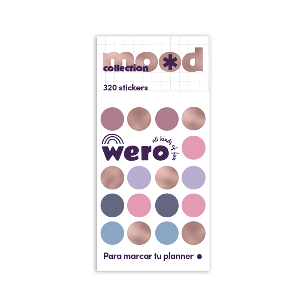 STICKERS WERO ORGANIZADORES BULLET X 10 PLANCHAS DISEÑOS SURTIDOS