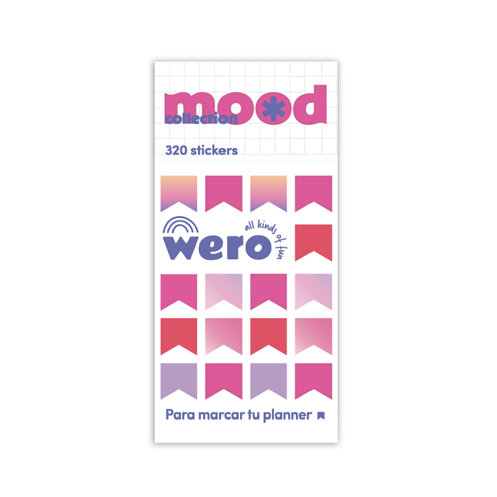 STICKERS WERO ORGANIZADORES BULLET X 10 PLANCHAS DISEÑOS SURTIDOS