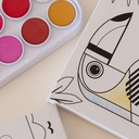 SET WERO ACUARELAS X 36 COLORES + 2 BASTIDORES