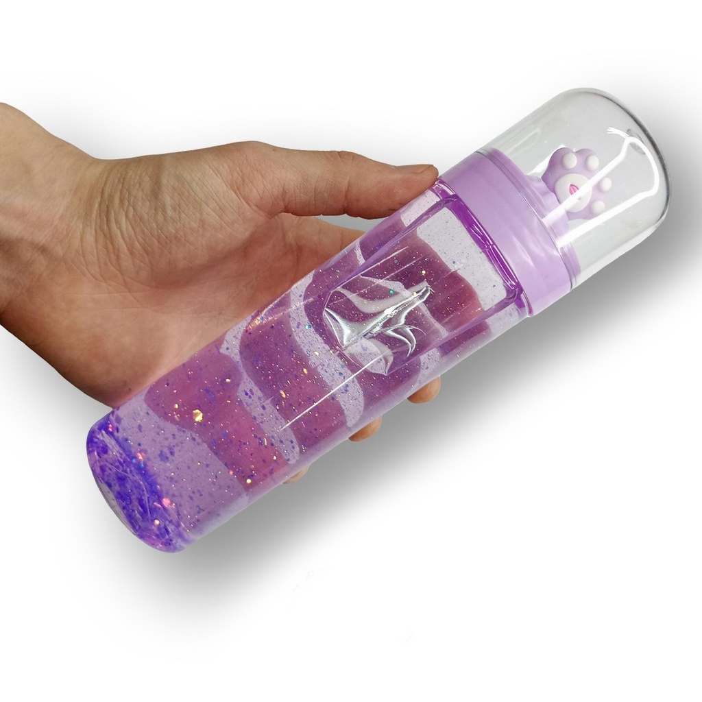 SLIME BOTELLA HUELLA METALIZADO