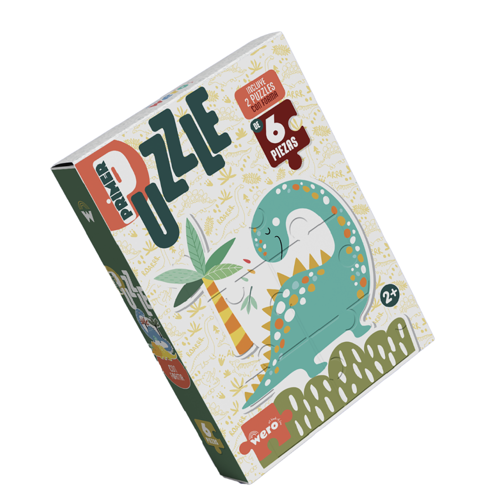 PUZZLE WERO CON FORMA X 6 PIEZAS VARIOS MOTIVOS