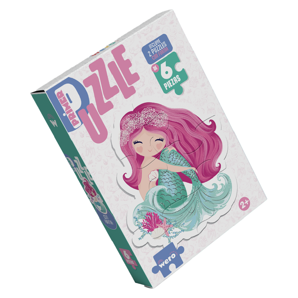PUZZLE WERO CON FORMA X 6 PIEZAS VARIOS MOTIVOS