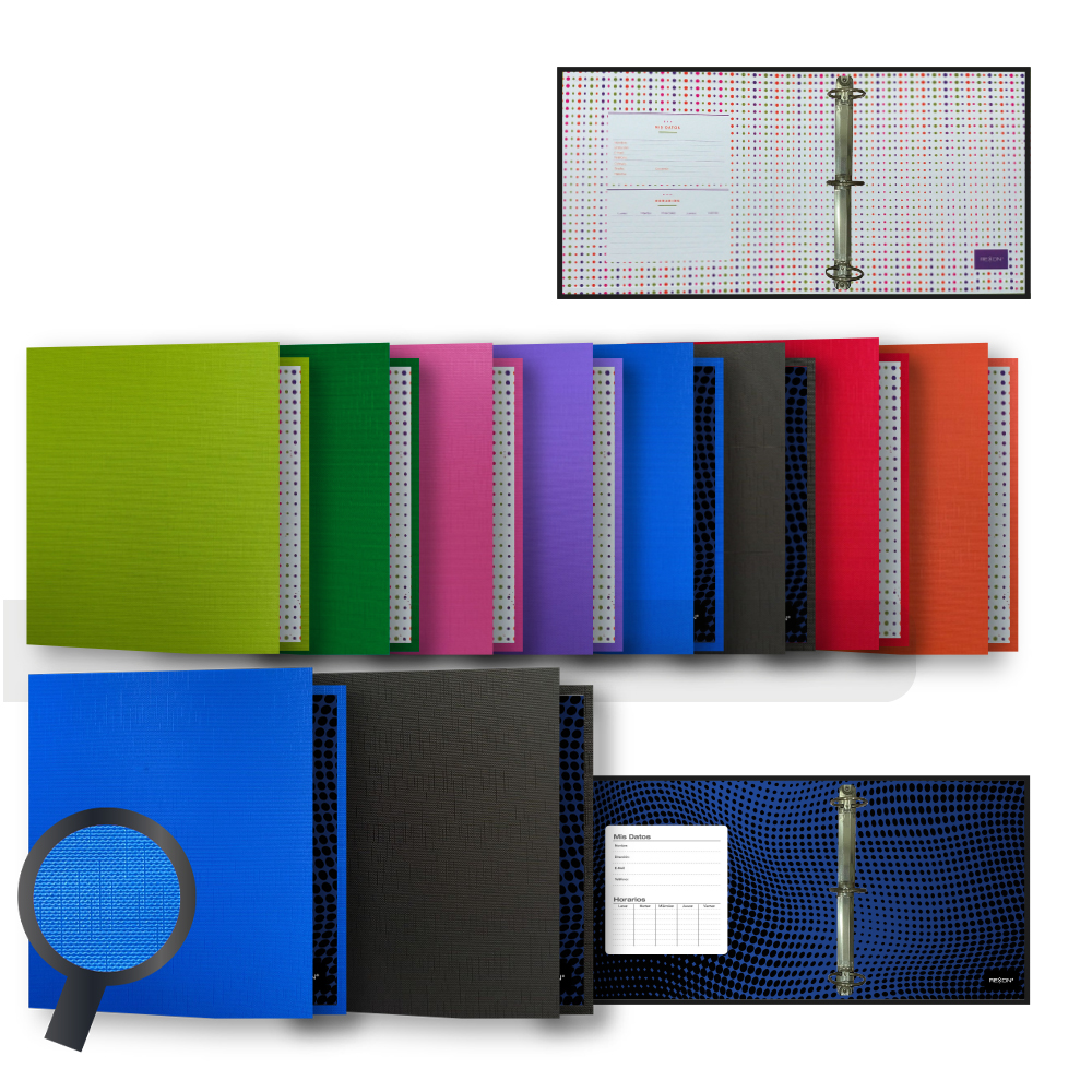 CARPETA REXON 3X40 FORRADA VERDE MANZANA