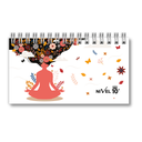 AGENDA NIVEL 10 16X8.5 SV ESPIRALADA CON ELASTICO Y CINTA SEÑALADORA LINEA NAMASTE