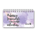 AGENDA NIVEL 10 16X8.5 SV ESPIRALADA CON ELASTICO Y CINTA SEÑALADORA LINEA FRASES