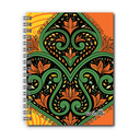 AGENDA NIVEL 10 14x19 DXP ESPIRALADA CON INDICE TROQUELADO, ELASTICO Y CINTA SEÑALADORA LINEA MANDALAS