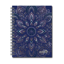 AGENDA NIVEL 10 14x19 DXP ESPIRALADA CON INDICE TROQUELADO, ELASTICO Y CINTA SEÑALADORA LINEA MANDALAS