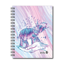 AGENDA NIVEL 10 14x19 DXP ESPIRALADA CON INDICE TROQUELADO, ELASTICO Y CINTA SEÑALADORA LINEA ELEFANTES