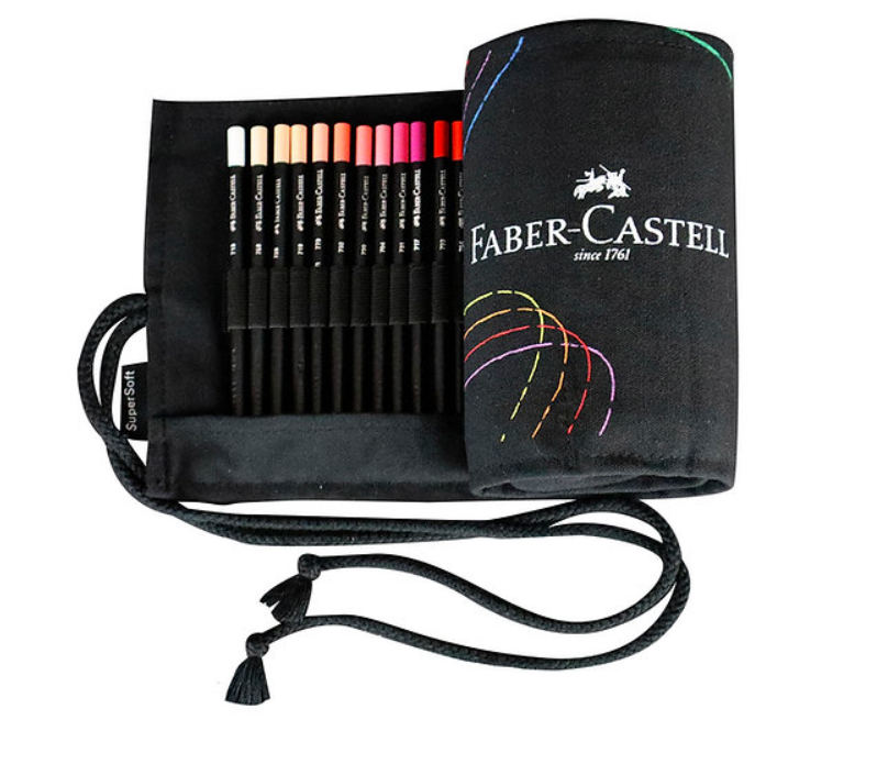 LAPICES FABER SUPERSOFT ESTUCHE DE TELA X 72 UNIDADES