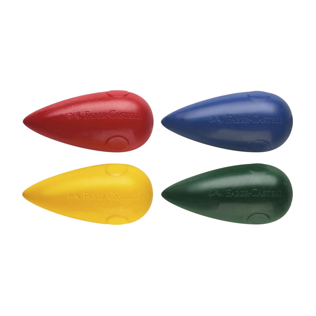 CRAYONES FABER TROMPO ERGONOMICOS X 4 UNIDADES