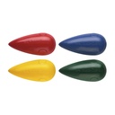 CRAYONES FABER TROMPO ERGONOMICOS X 4 UNIDADES