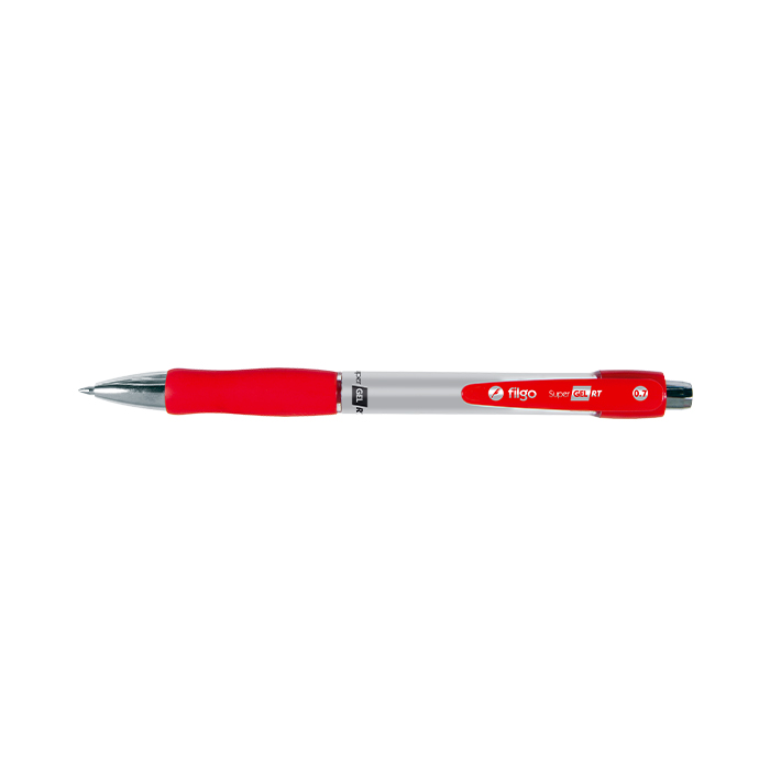 BOLIGRAFO FILGO SUPER GEL RETRACTIL TRAZO MEDIO 0.7mm X12 ROJO RETRACTRIL