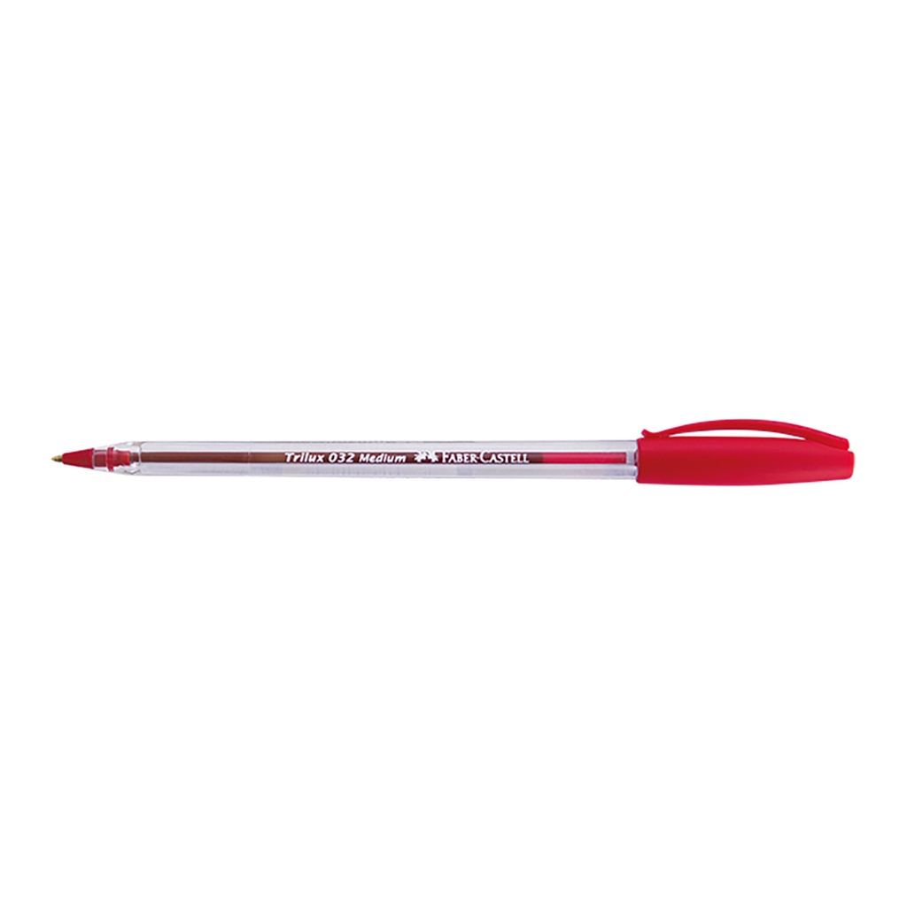 BOLIGRAFO FABER TRILUX 032 TRAZO MEDIO 1.0mm X 50 ROJO