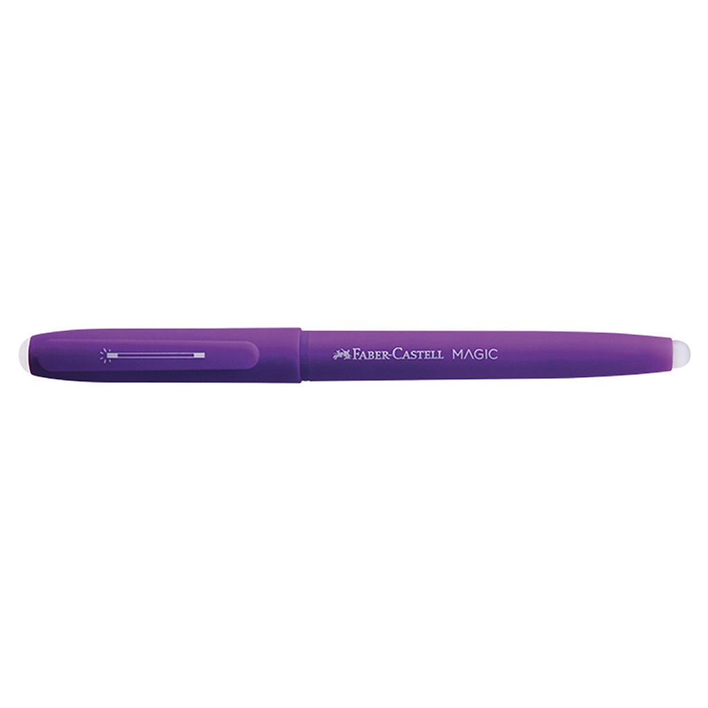 BOLIGRAFO FABER BORRABLE ROLLER MAGIC TRAZO 0.7 CUERPO VIOLETA X 12 TINTA AZUL PROMO