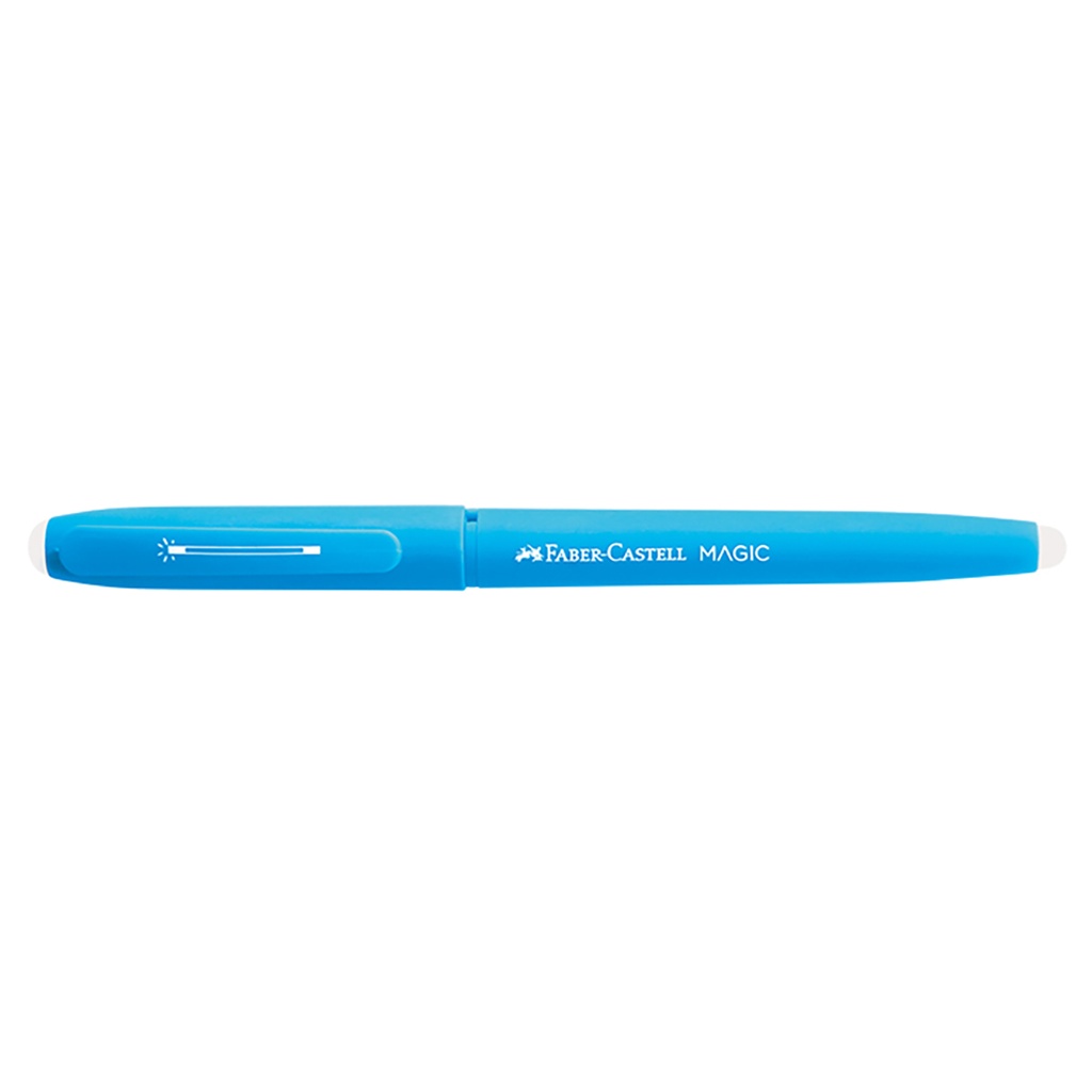 BOLIGRAFO FABER BORRABLE ROLLER MAGIC TRAZO 0.7 CUERPO CELESTE X 12 TINTA AZUL