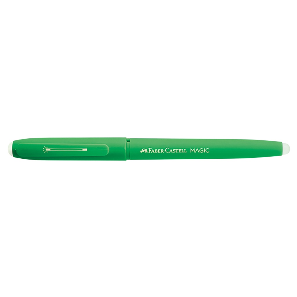 BOLIGRAFO FABER BORRABLE ROLLER MAGIC TRAZO 0.7 CUERPO VERDE X12 TINTA AZUL