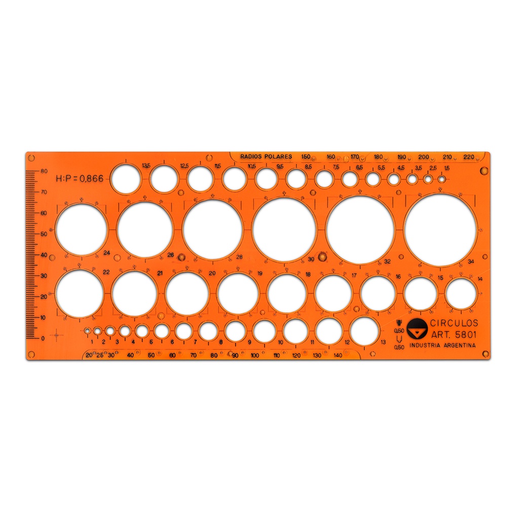 PLANTILLA PIZZINI FLEXIBLE CIRCULOS