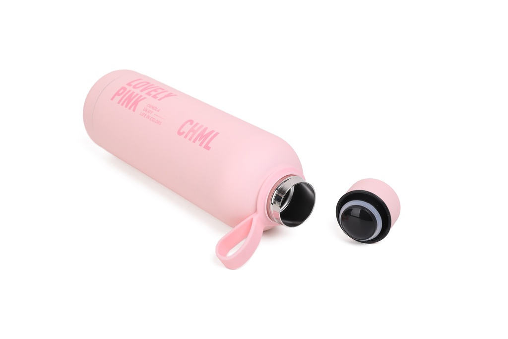 BOTELLA SPORT CON MANIJA 750ML ROSA