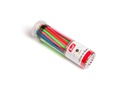 LAPIZ GRAFITO TRABI CON GOMA NEON HB TUBO X 36 UNIDADES