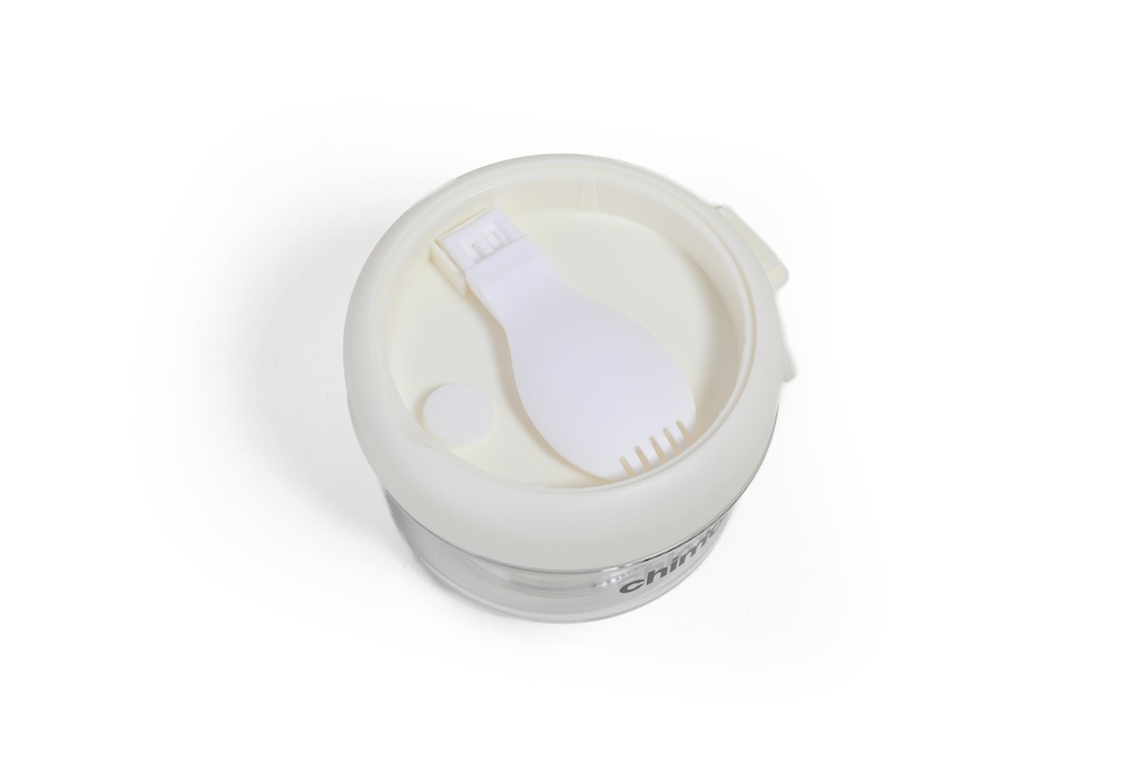 CONTENEDOR DOBLE CHIMOLA OLIVIA 330ML+530ML BLANCO