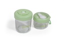 CONTENEDOR DOBLE CHIMOLA OLIVIA 330ML+530ML VERDE