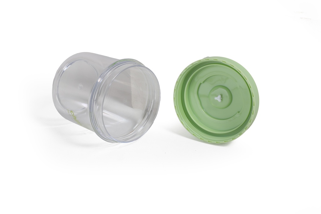 CONTENEDOR DOBLE CHIMOLA OLIVIA 330ML+530ML VERDE