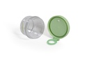 CONTENEDOR DOBLE CHIMOLA OLIVIA 330ML+530ML VERDE