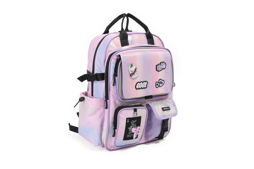 MOCHILA CHIMOLA GLOWING ESPALDA 17'' ROSA