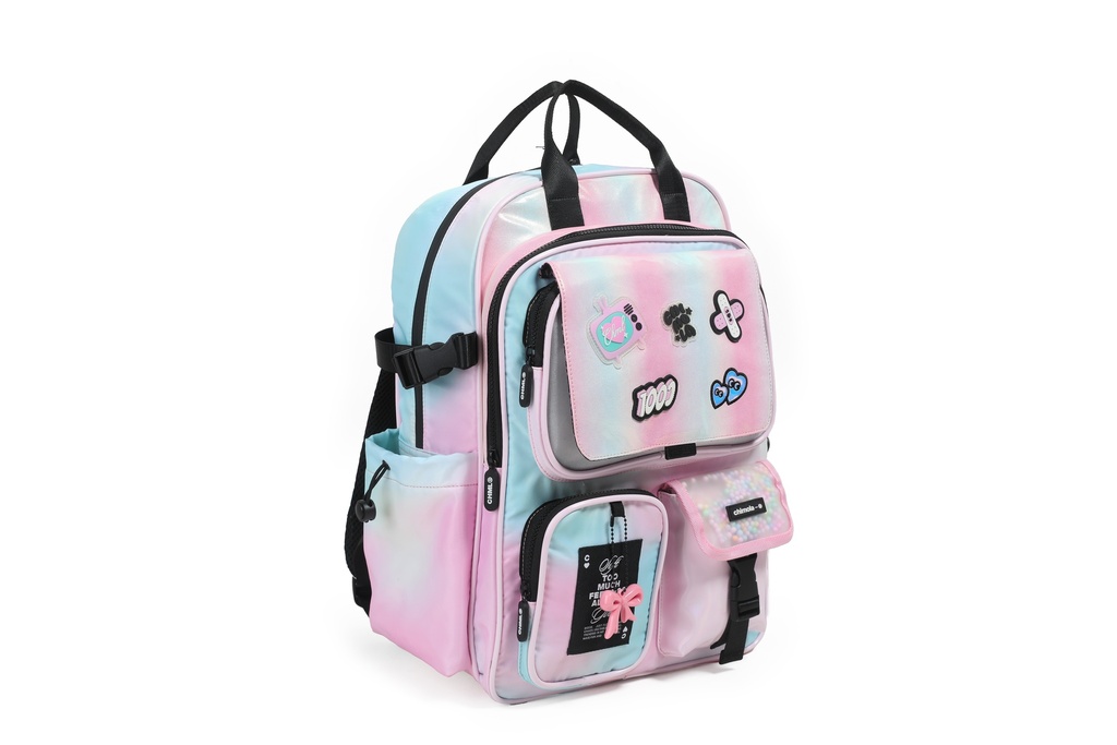 MOCHILA CHIMOLA GLOWING ESPALDA 17'' AQUA