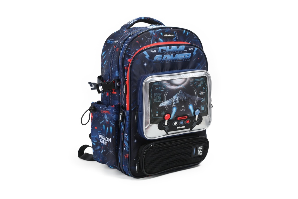 MOCHILA CHIMOLA GAMER ESPALDA 17''NAVE BLUE