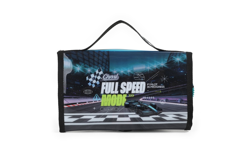 CARTUCHERA CHIMOLA DESPLEGABLE PERSONAJES RACING CAR