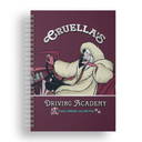 CUADERNO EZCO 16X21 TAPA DURA DOBLE ESPIRAL 80 HOJAS RAYADAS VILLANOS