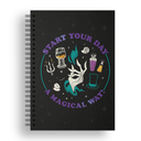 CUADERNO EZCO 16X21 TAPA DURA DOBLE ESPIRAL 80 HOJAS RAYADAS VILLANOS