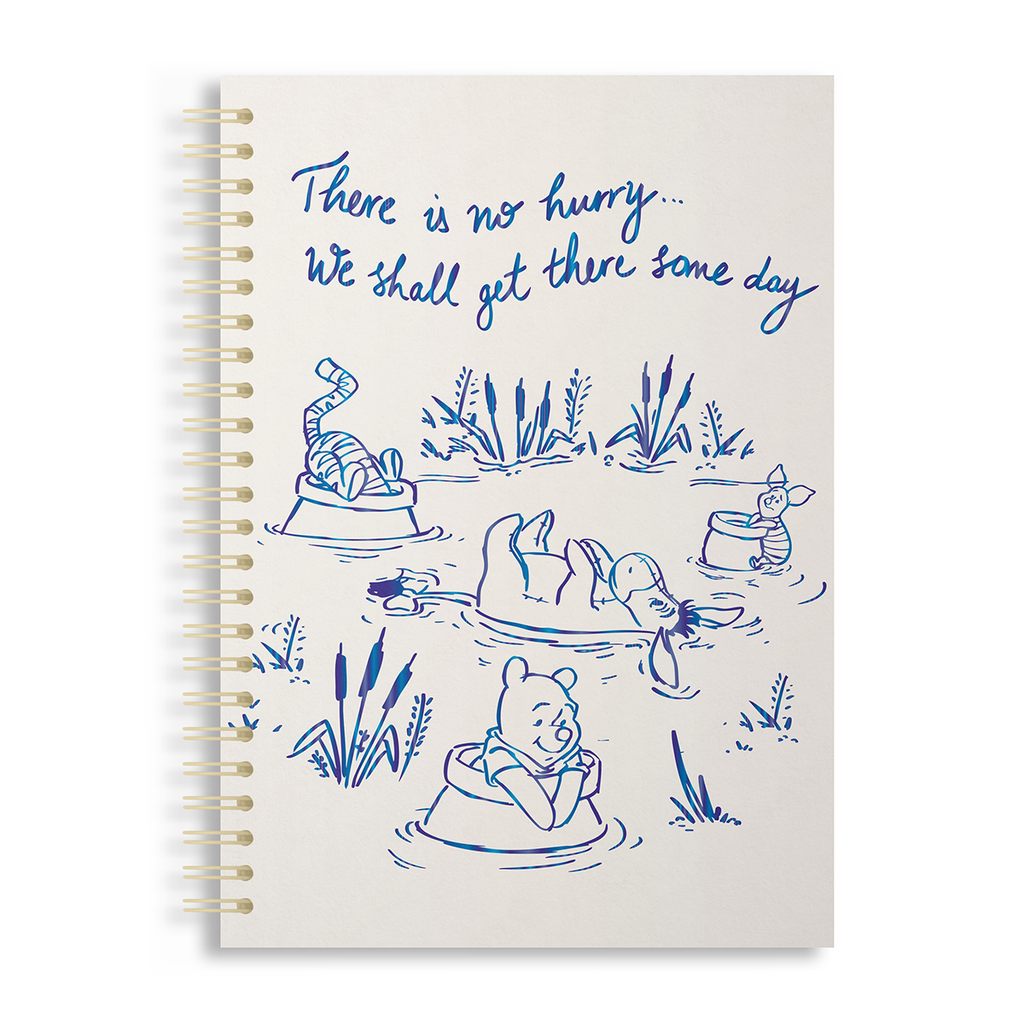 CUADERNO EZCO 16X21 TAPA DURA DOBLE ESPIRAL 80 HOJAS RAYADAS WINNIE POOH