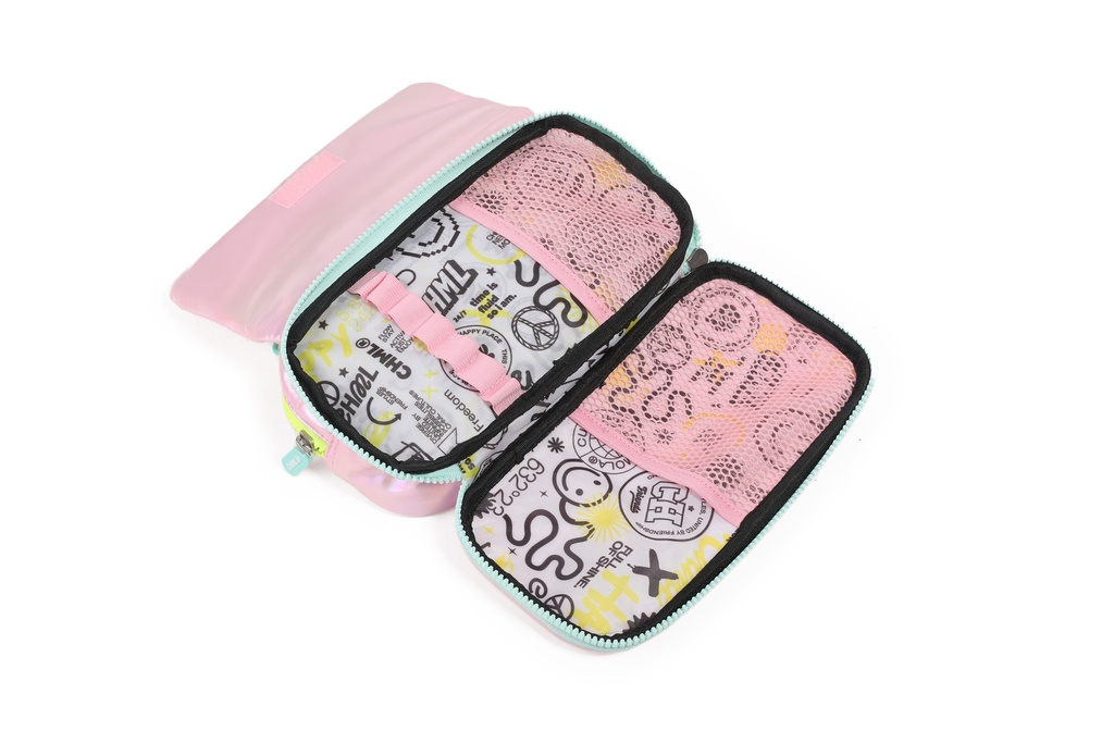 CARTUCHERA CHIMOLA PUFFY AND SHINY ROSA