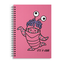 CUADERNO EZCO A4 TAPA DURA DOBLE ESPIRAL 80 HOJAS RAYADAS MONSTERS INC