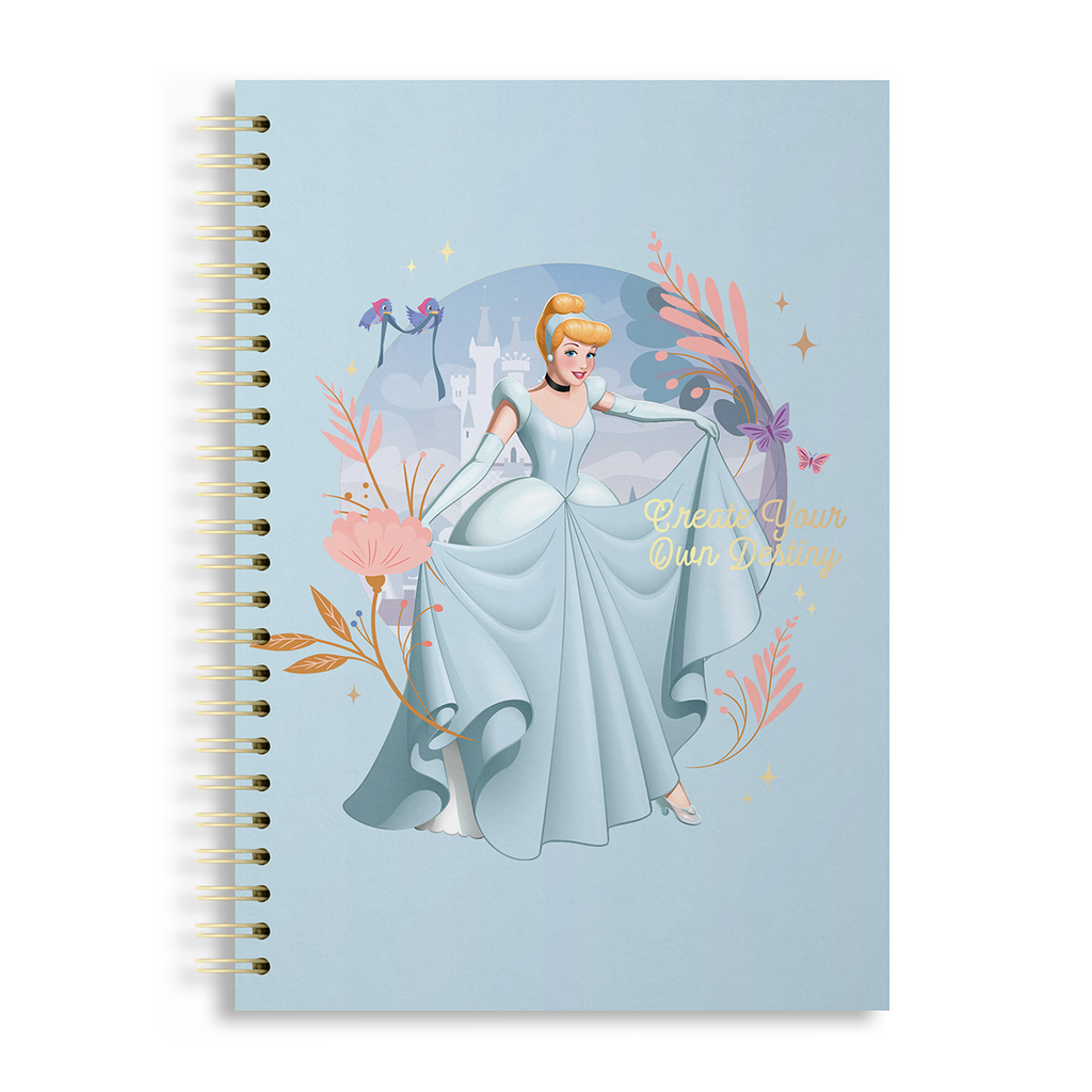CUADERNO EZCO A4 TAPA DURA DOBLE ESPIRAL 80 HOJAS RAYADAS PRINCESAS