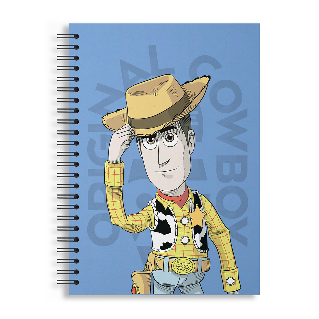 CUADERNO EZCO A4 TAPA DURA DOBLE ESPIRAL 80 HOJAS RAYADAS TOY STORY