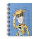 CUADERNO EZCO A4 TAPA DURA DOBLE ESPIRAL 80 HOJAS RAYADAS TOY STORY