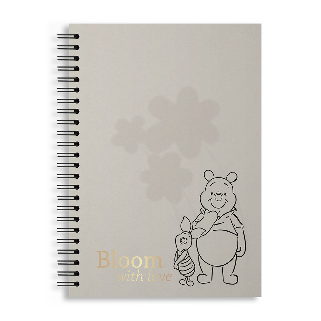 CUADERNO EZCO A4 TAPA DURA DOBLE ESPIRAL 80 HOJAS RAYADAS WINNIE POOH