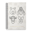 CUADERNO EZCO A4 TAPA DURA DOBLE ESPIRAL 80 HOJAS RAYADAS WINNIE POOH